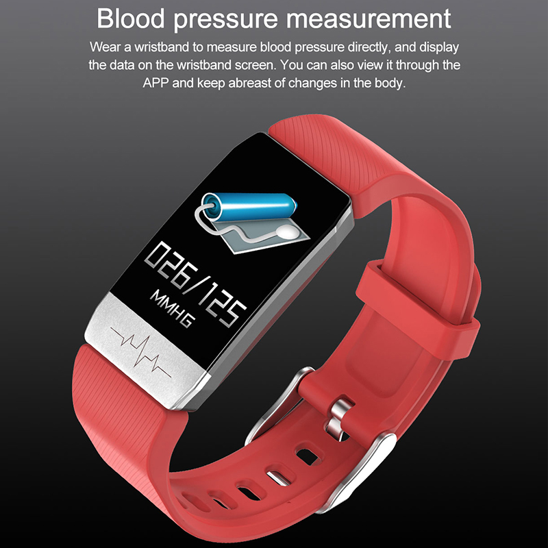 Smart Uhr Dynamische Herzfrequenz-Erkennung T1S Farbbildschirm Dynamische Herzfrequenz Smart Gesundheit Armband