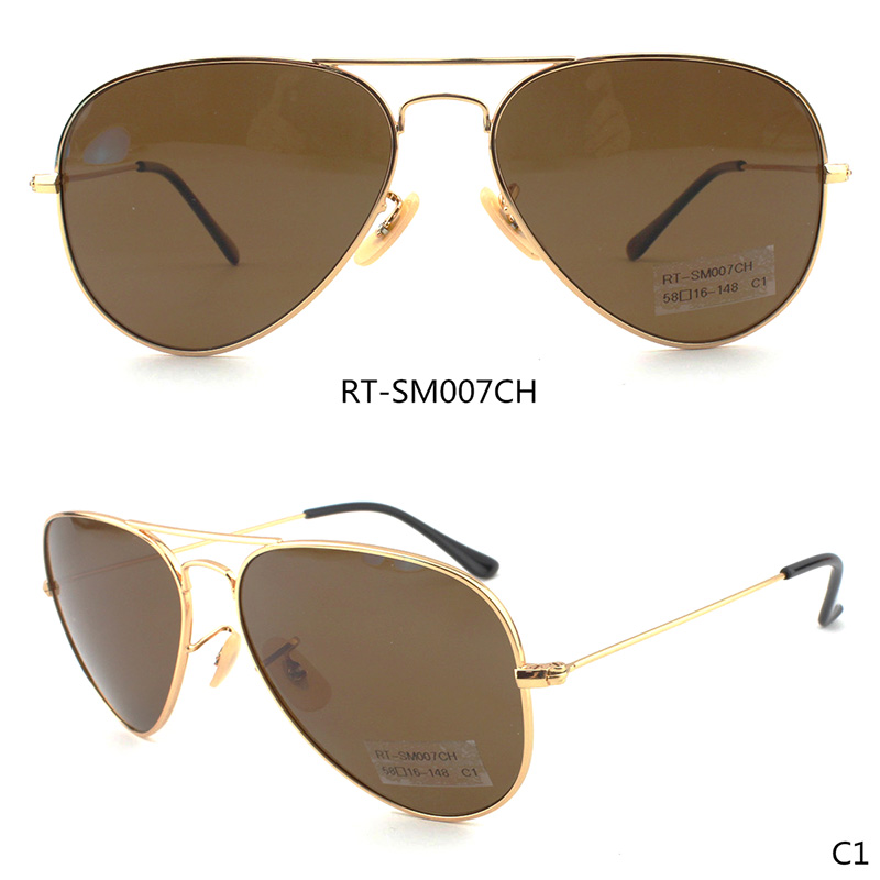 RT-SM007YY 58-16-148 Sonnenbrille Material: Metall & Polarisierte / Nylon Linse