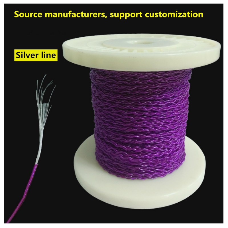 Benutzerdefinierte lila Sterlingsilber Kopfhörer Draht