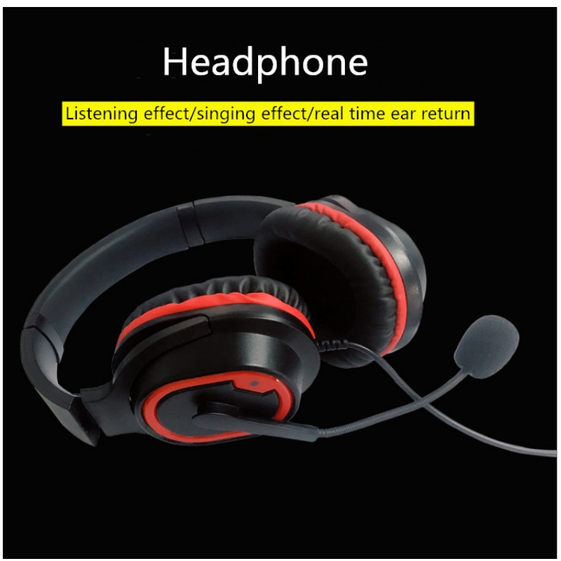 Kundenspezifisches Großhandels-Headset Typ-C-Kopf-Handy-Musikspiel mit Mikrofon-Echtzeitohr und Mikrofon-Headset