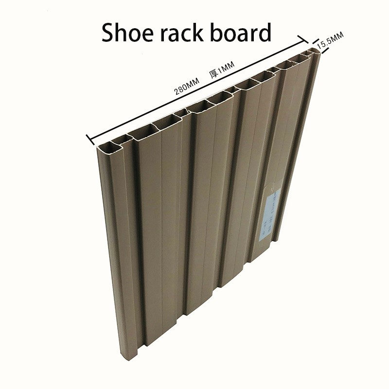 Profil aus extrudiertem PVC-Hohlplastikprofil mit PVC-Plattenprofil für Schuhregal