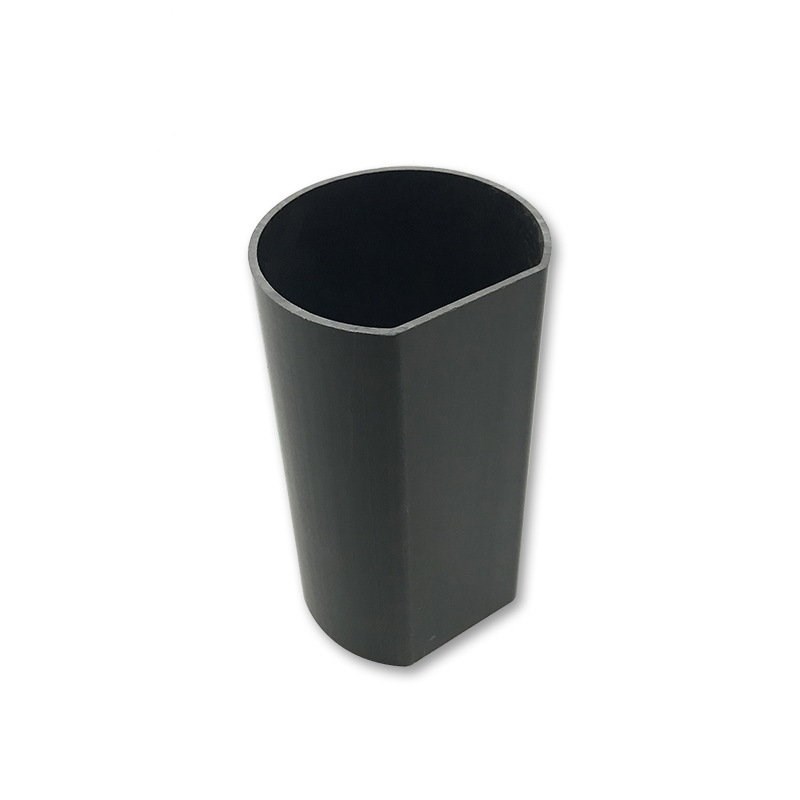Sonderanfertigung aus Hart-PVC-Kunststoff-D-Rohrprofil schwarzes PVC-gebogenes Rohr