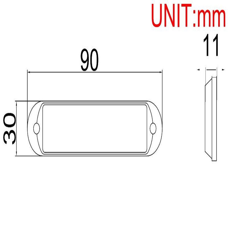 ECE R65 12W LED Warnleuchte