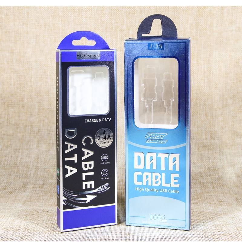 Individuelle Papierverpackungen mit USB-Kabelverpackungen mit Blister