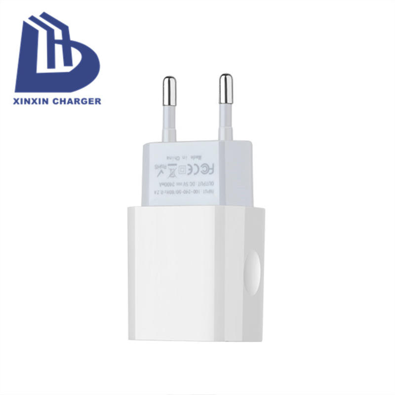 Tragbares Dual-Port-USB-Wandladegerät für EU / USA USB-Ladegeräte mit mehreren Anschlüssen OEM / ODM