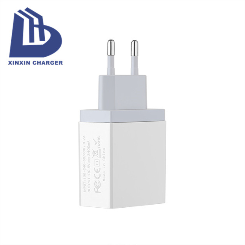 4 Anschlüsse USB Wall Travel Ladegerät Adapter Schnelles Handy-Ladegerät Multi-Port-USB-Ladegeräte