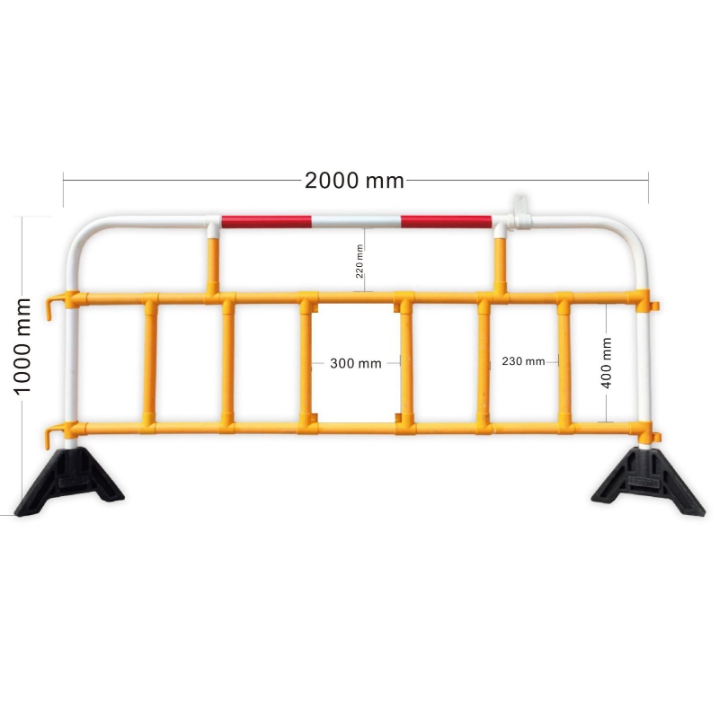 Barrera de tráfico Valla de Kontrolle der Menge Barrera SEPARADOR DE CARRETERA APILABLE