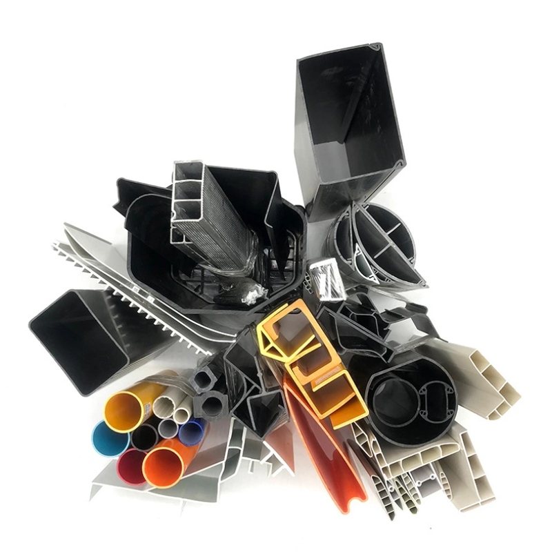 Non-Standard-Sonderanfertigung preisgünstiges extrudiertes PVC-Kunststoffprofil für Baumaterial