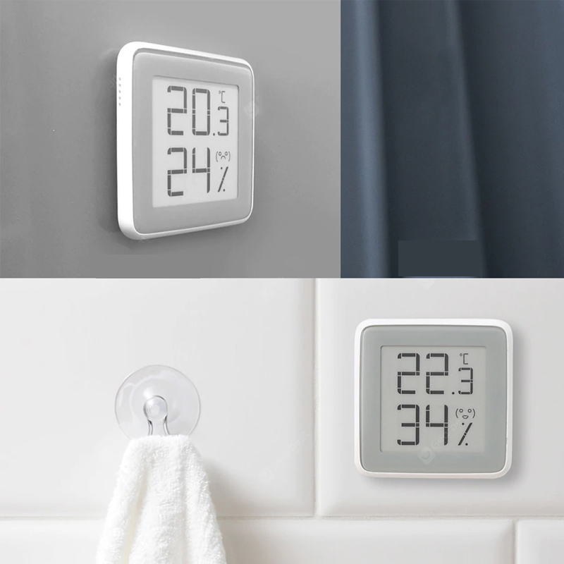C201 Elektronisches E-Ink-Bildschirmthermometer Hygrometer 1 Stück von Xiaomi youpin - Weiß