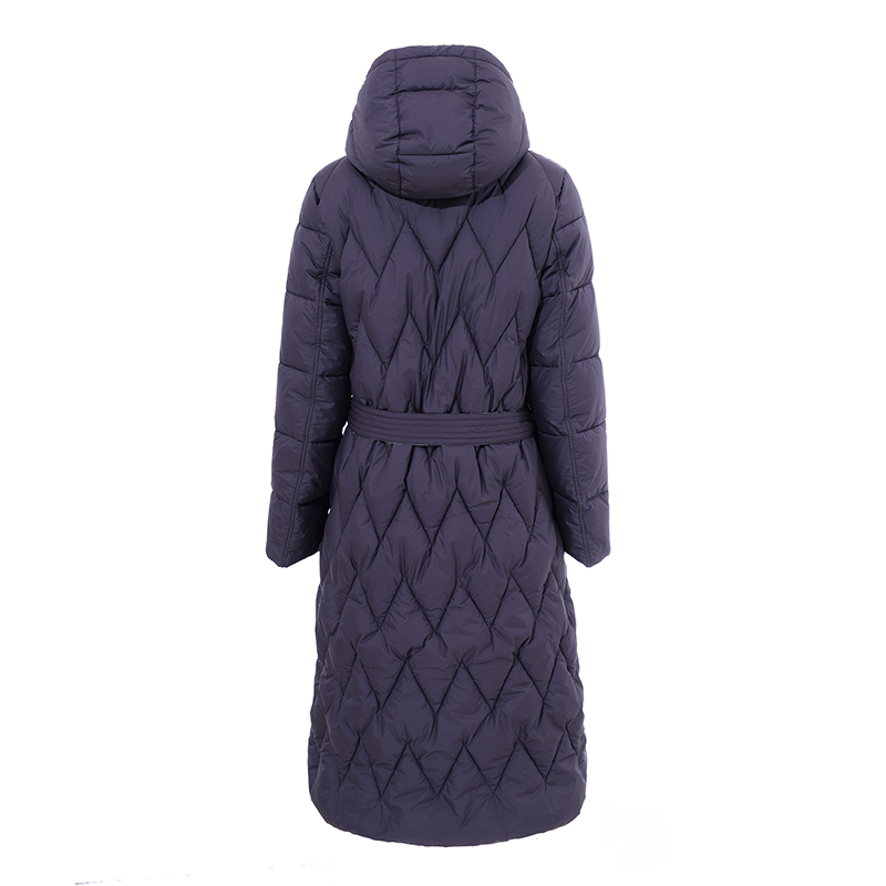 Ladies'long jacket / down coat with undetachable hood
