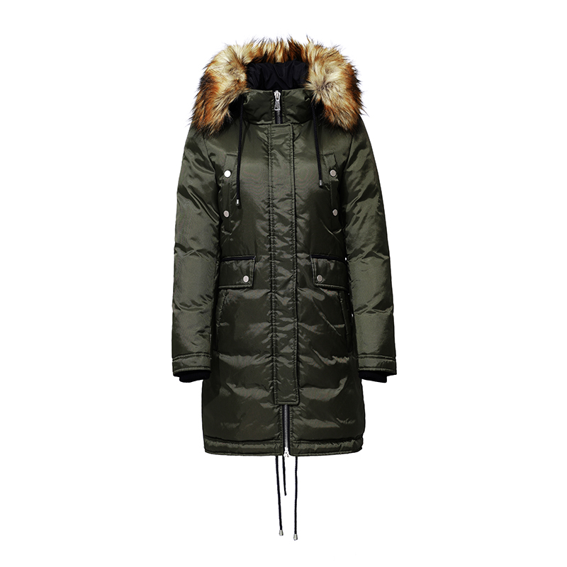 Ladies'warm coat / down coat with undetachable hood