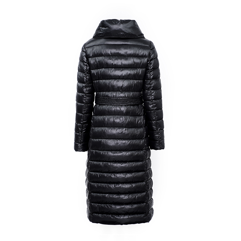 Ladies'long warm coat/down coat with undetachable hood