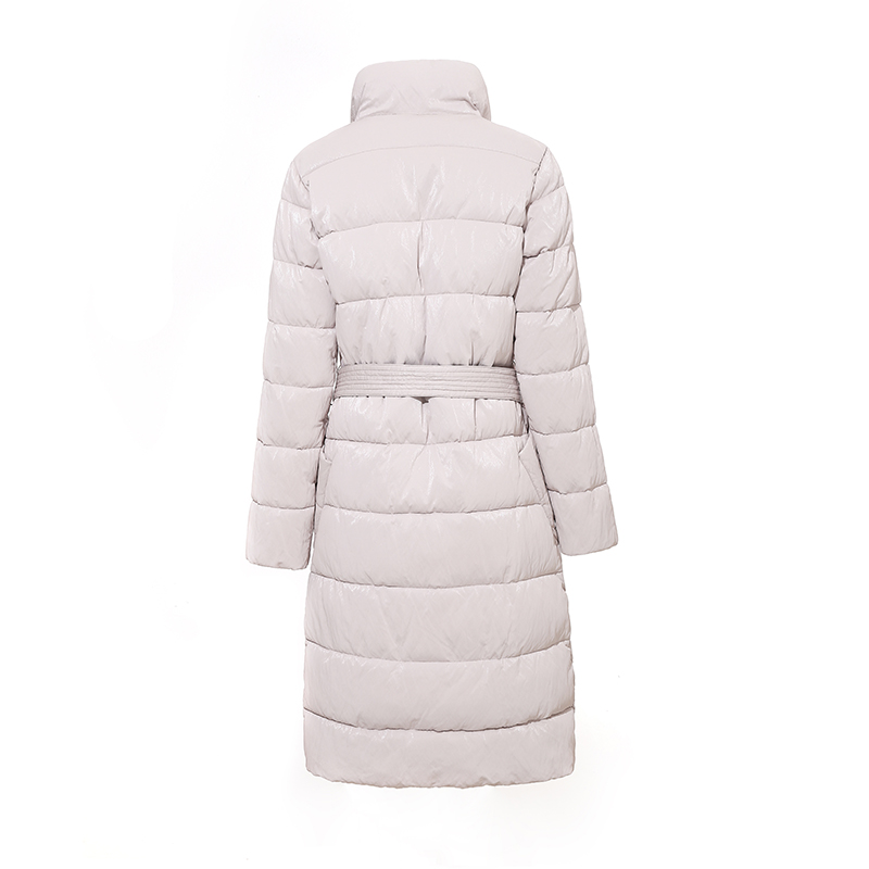 Damen's reversible warm coat/down Jacket mit Stehkragen