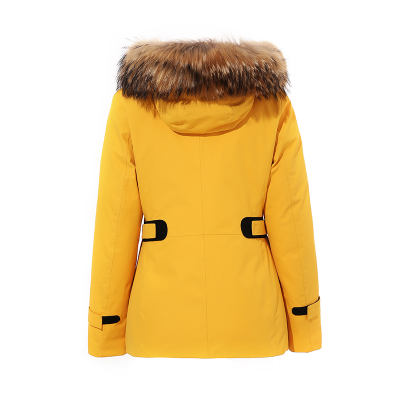 Ladies parka mit natürlichem Fell