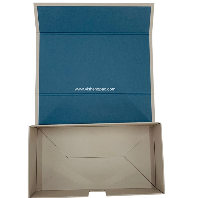 Graue Geschenkbox mit magnetischer Verschluss, Klappbox für Geschenke, Kartonschachtel
