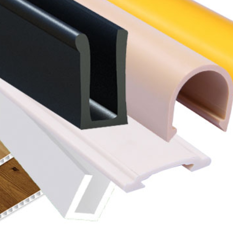 Kundenspezifische ungewöhnliche extrudierte Kunststoffprofile für eine Vielzahl von Innenausstattungsmaterialien für Gebäude