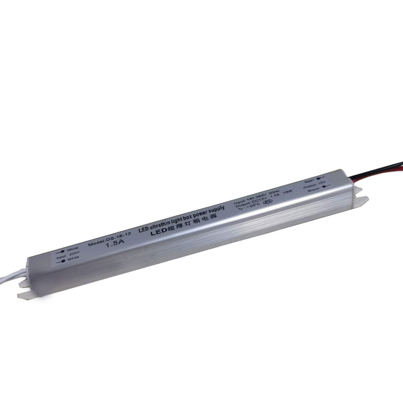 48W 12V 1.5A Led ultradünne intelligente Möbel, die wasserdichte Stromversorgung umschalten Reinigungsmaschine Super Slim Leuchtkasten