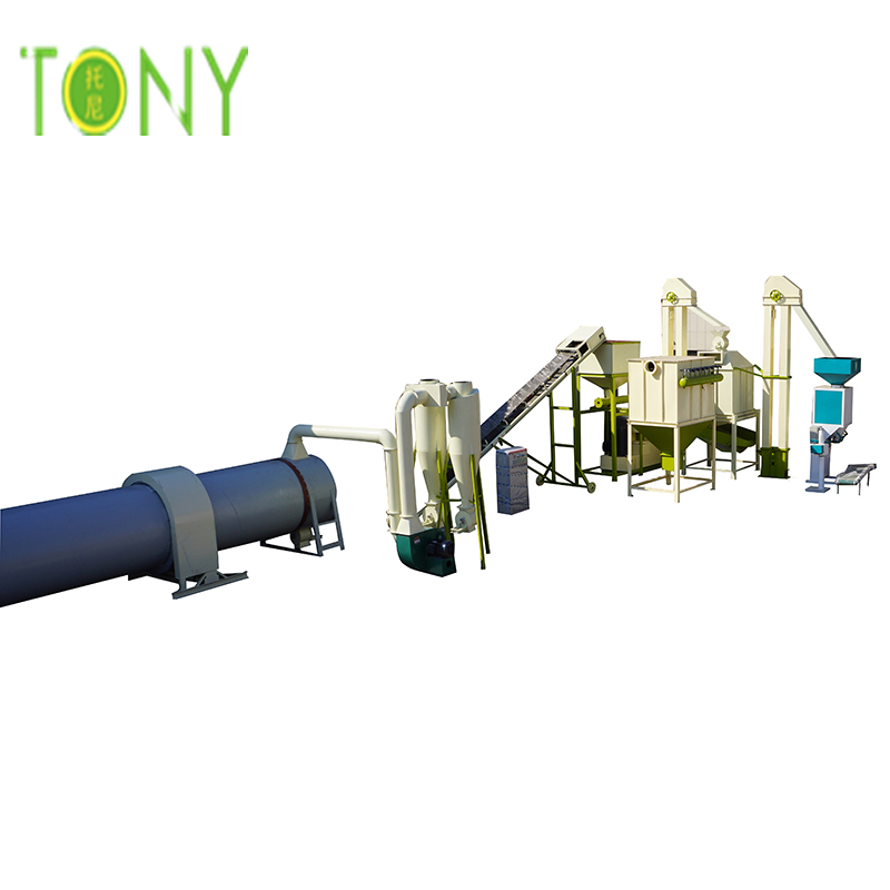 TONY hochwertige und professionelle Technologie 7-8 Tonnen / h Biomassepelletanlage