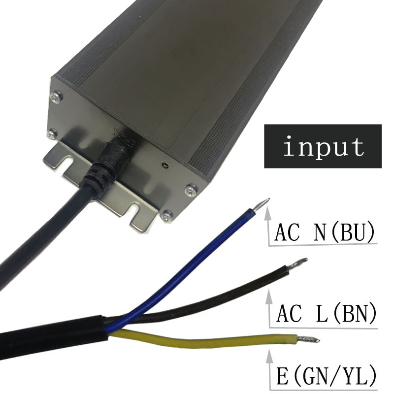 12v400w Zhongshan hochwertige Konstantspannung wasserdicht schwarz grau Aluminium Shell Treiberversorgung