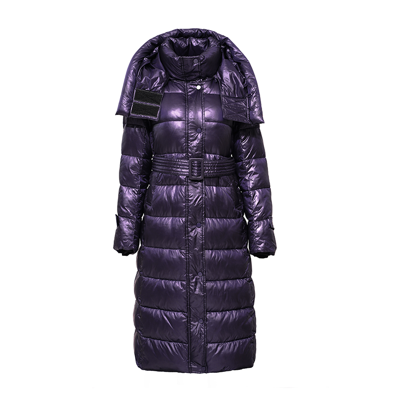 Ladies\'Hood long warm coat / Down Jacket mit nicht abnehmbarer Kapuze