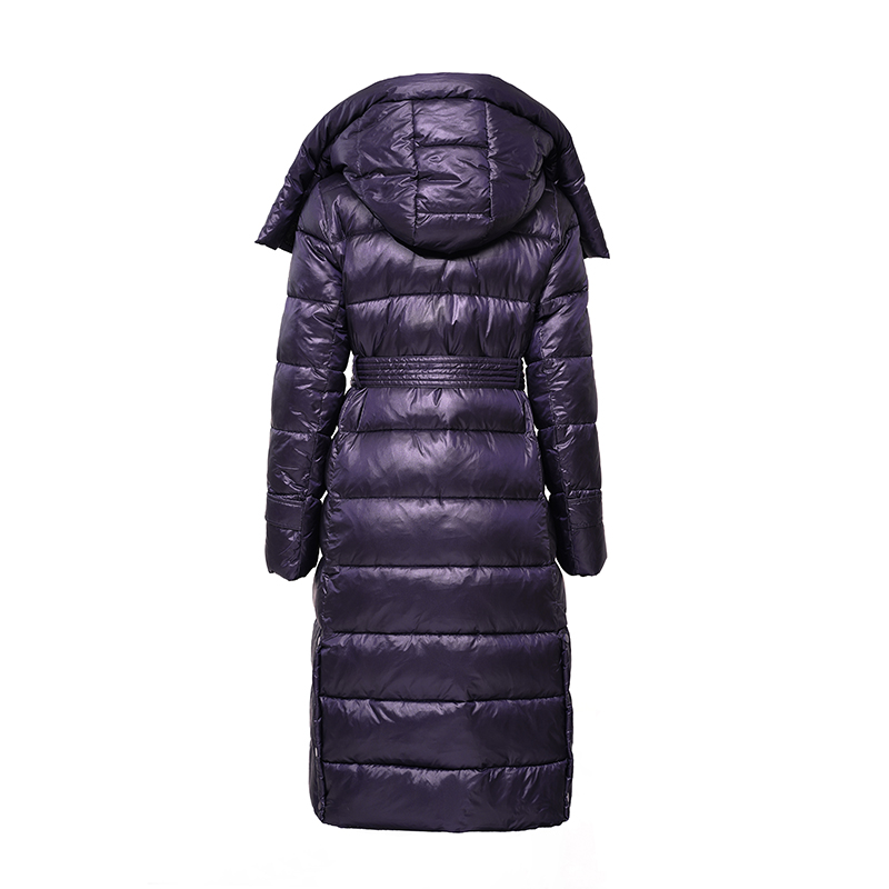 Ladies\'Hood long warm coat / Down Jacket mit nicht abnehmbarer Kapuze