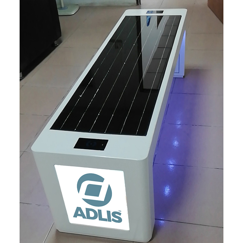 USB Phone Charger Outdoor Street Möbel Solar Powered Smart Garden Bench