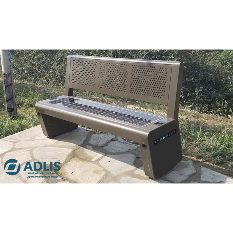 Edelstahl Perfect Design Telefon Charging Solar Smart Bench