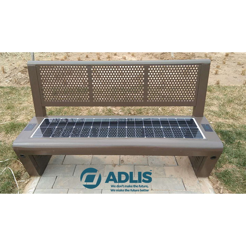 Edelstahl Perfect Design Telefon Charging Solar Smart Bench