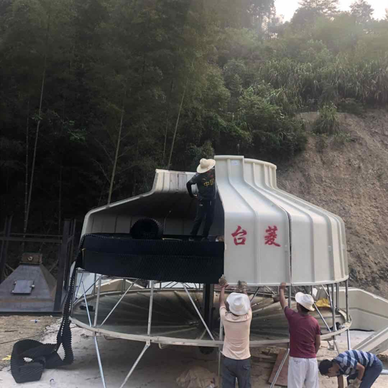 500 Tonnen glasfaserverstärkter Gegenstrom-Kühlturm aus Kunststoff, hergestellt in China