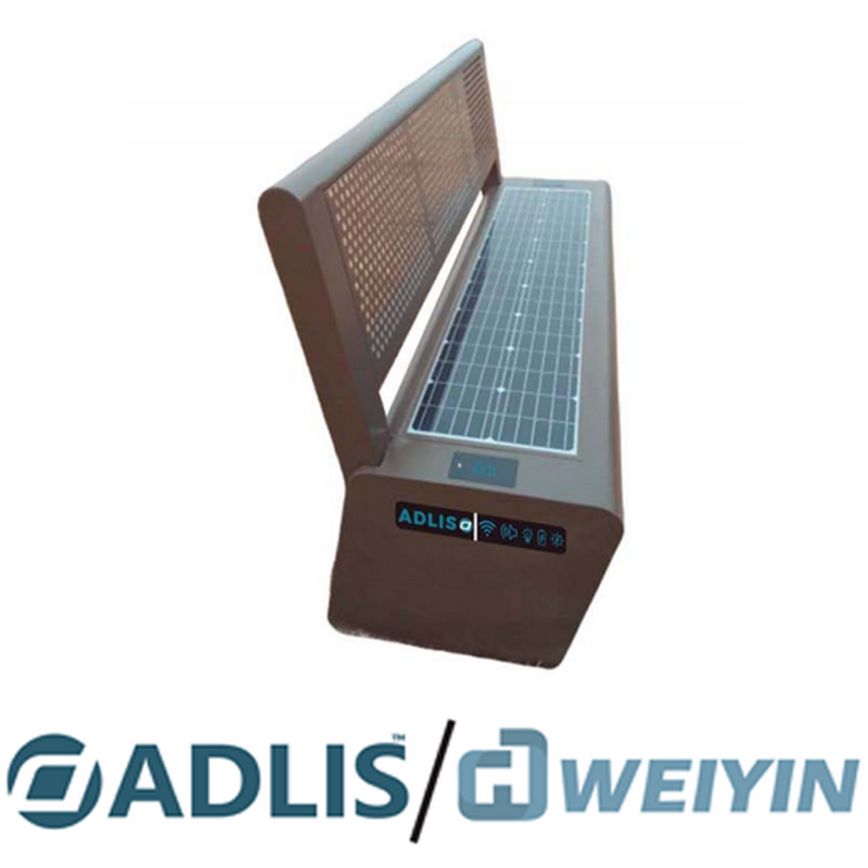 Hochwertiges Material Einfache Installation Kostenlose Wartung Intelligente Bänke mit Solar
