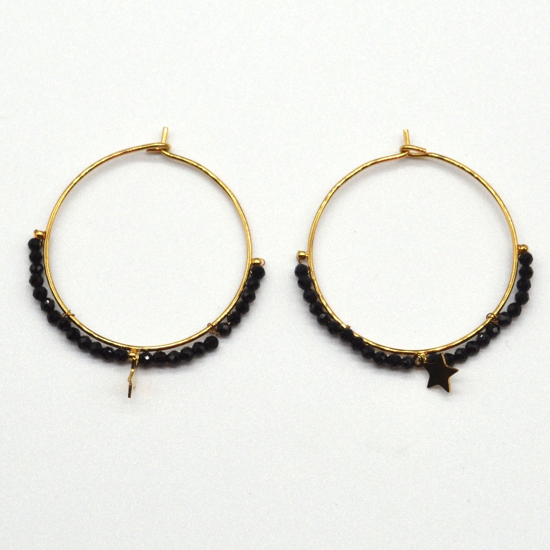 Runde Ohrringe, tragen Perlen, ethnischen Stil, Retro, böhmischen Stil, Kreis Ohrringe, Damen Stil, Stern böhmischen Stil, Anhänger, China Ruifanbao Schmuckverarbeitungsfabrik