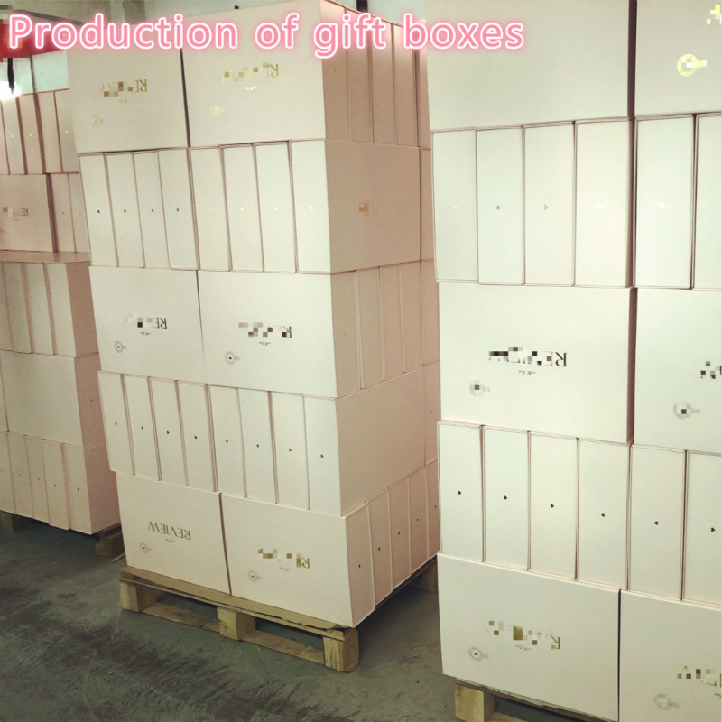 Pink Elegantes Papier Geschenkbox Collapsible Style Custom Box für Kleidung