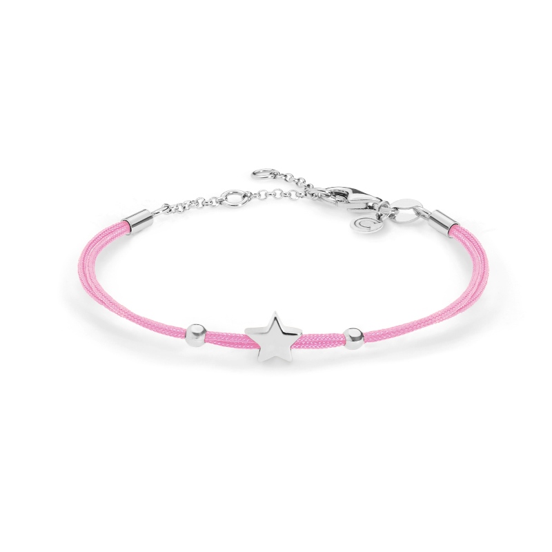 Damen einfachen Stil niedlichen Stern Nylonseil Edelstahl Karabinerarmband China Ruifanbao Schmuckverarbeitungsfabrik