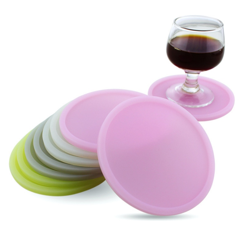 10 runde dicke leuchtende Untersetzer