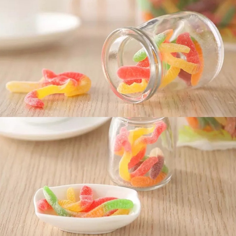 Silikonwurm Candy Modell Raupe Form Fische Insekten Schokolade Modell kleine Schlange Eis Gitter