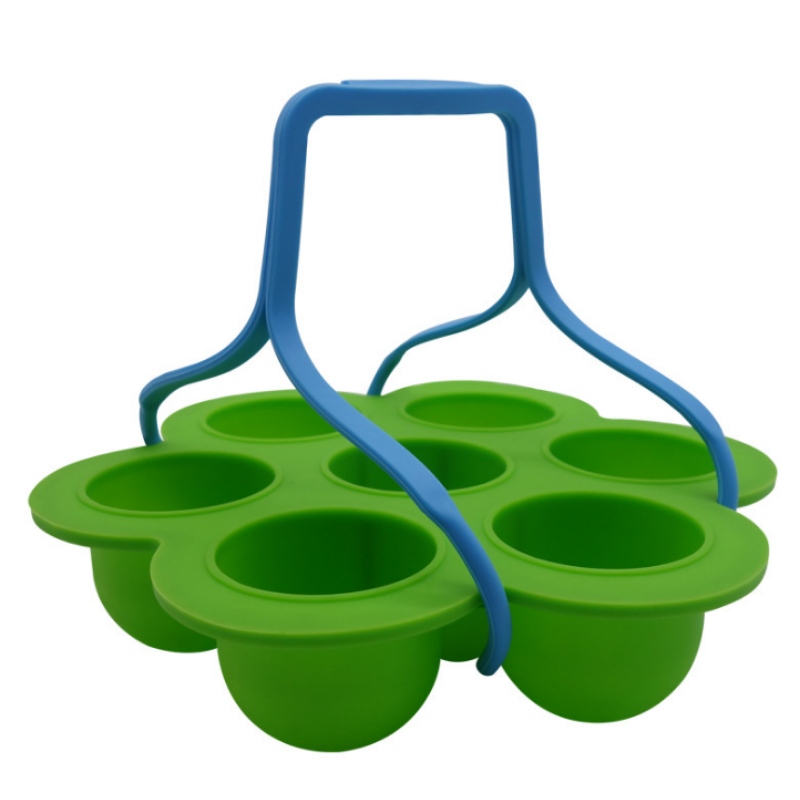 7-Loch Kieselgel Zubehör Lebensmittelbox Griff, Silikon Kuchenform, Eisgitter