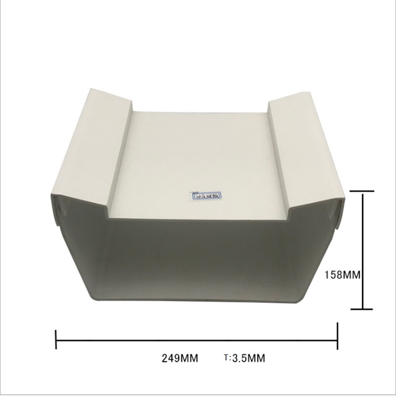 Custom PVC Kunststoff Profil Extrusionsquadratische Rohr für Wasserfälle Vorhang durch PVC-Kunststoff Wasservorhang Rand Groove