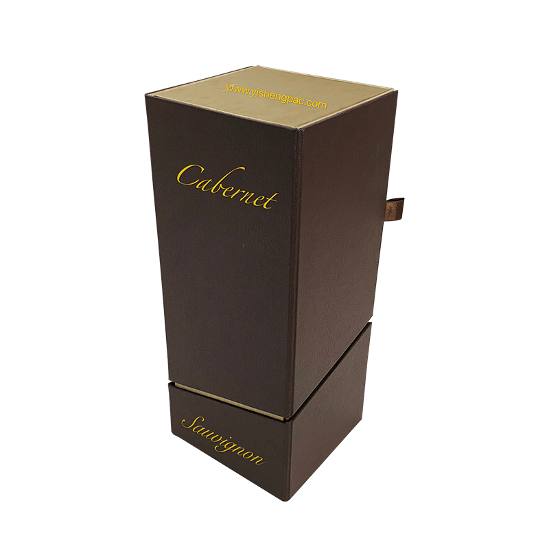 Brown Collapsible Magnetic Closure Geschenkbox für Whisky