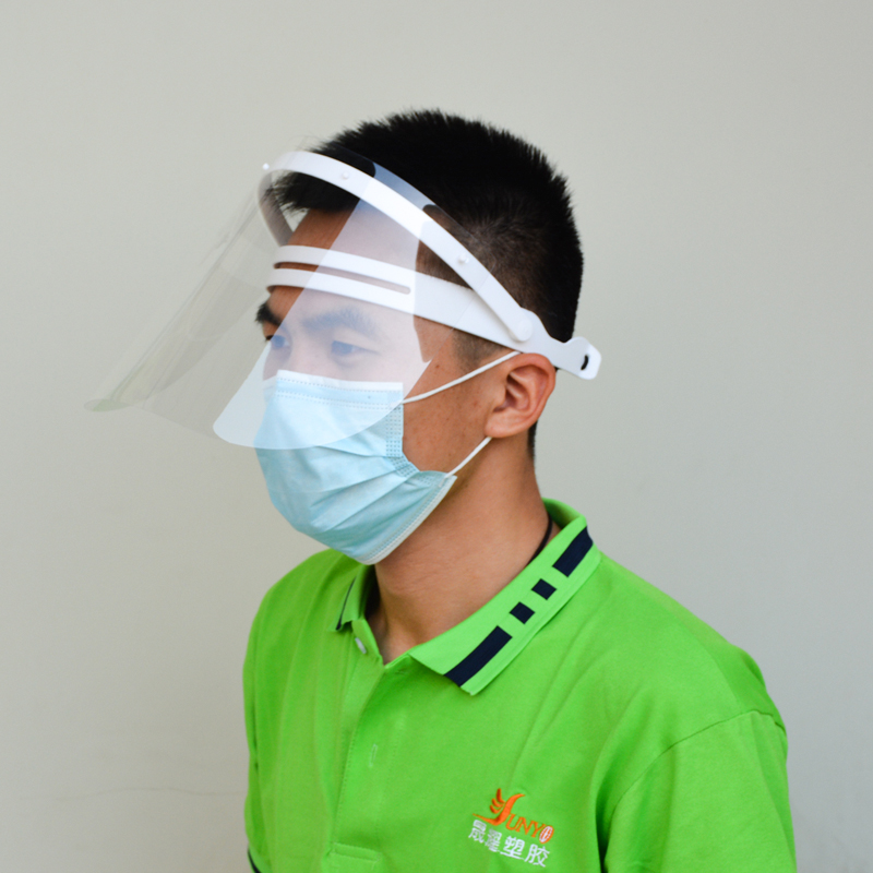 Hersteller einstellbare Anti-Fog-Sicherheits-Gesichtsschutz-Gesichtsschutz-Kunststoff-Vollschutz-Gesichtsvisier