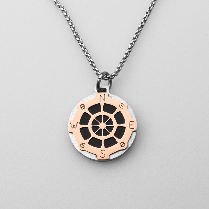 Italien Stil Edelstahl Schmuck Ruder Wind Anker Anhänger Herren Halskette aus China