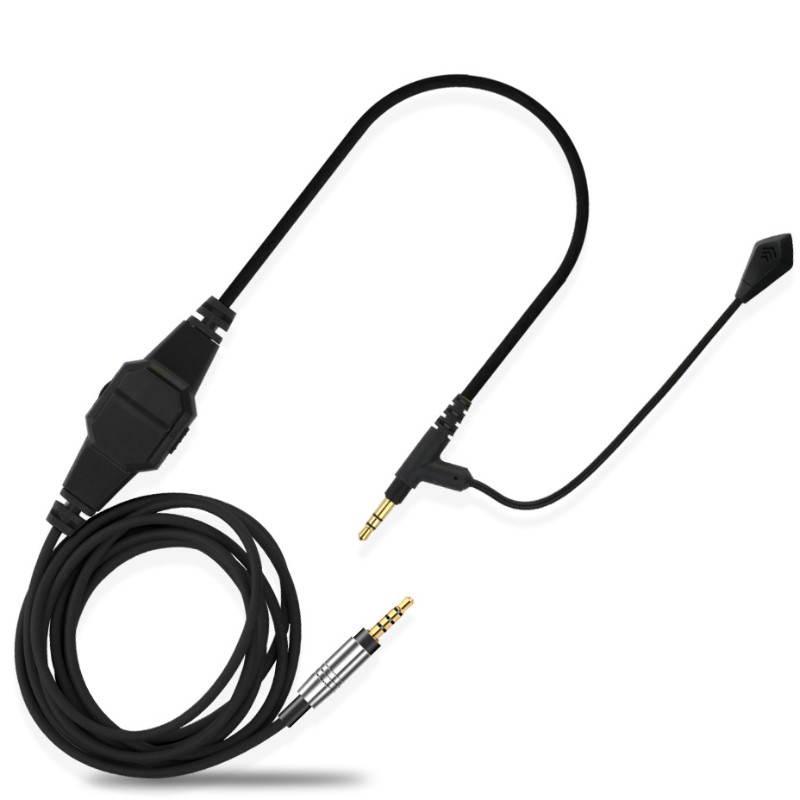 Kopfhörer mit Mikrofon-Audiokabel 3.5 Stecker auf Stecker K Song Car AUX Line Control Mikrofonkabel
