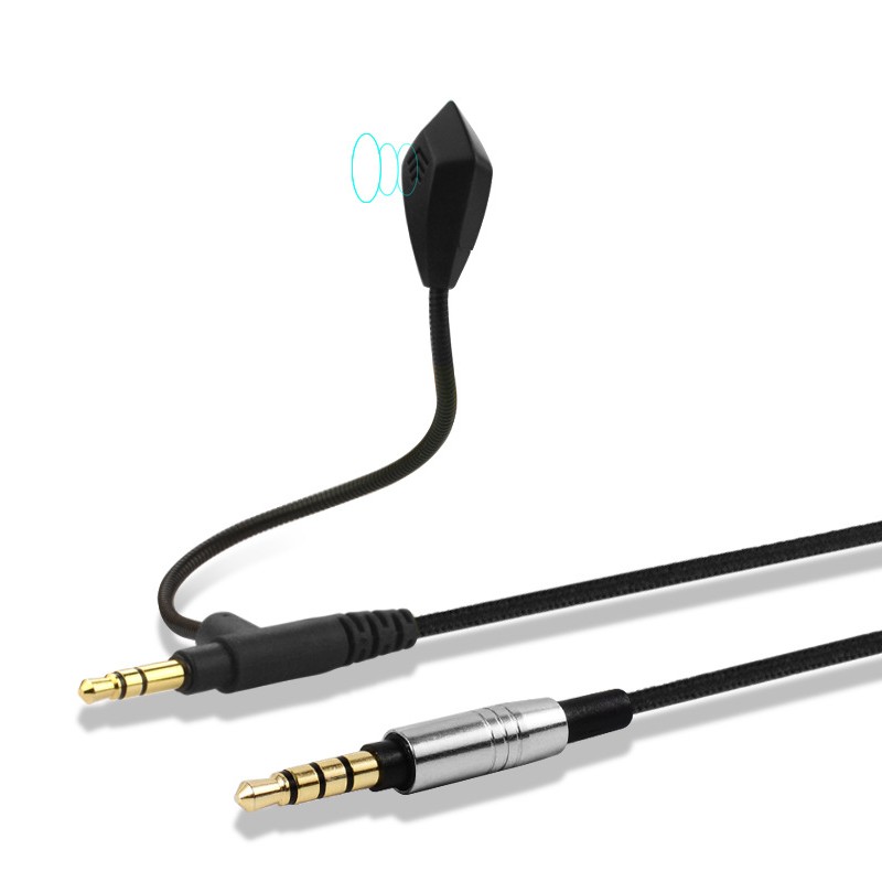 Kopfhörer mit Mikrofon-Audiokabel 3.5 Stecker auf Stecker K Song Car AUX Line Control Mikrofonkabel