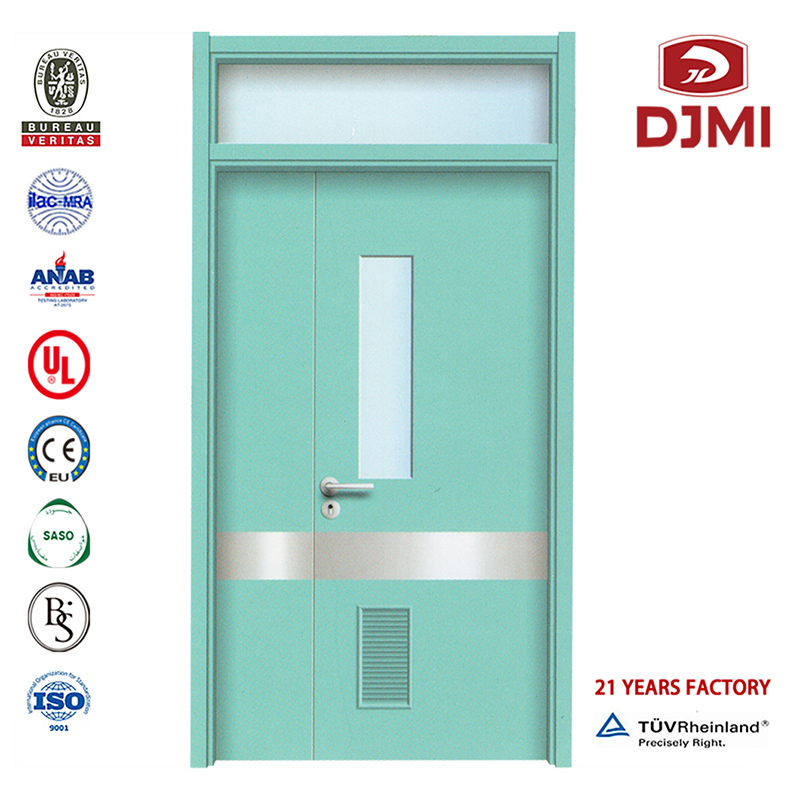 Hochwertiger Verbundwerkstoff für Raumröntgenabschirmung Laminierte Hpl-Holztür Günstiges Interieur mit Aluminium-Doppelschwingtür Ce \/ Iso \/ En Kundenspezifisches Interieur mit Glasfenster Auto Single Door Design Hpl-Türen
