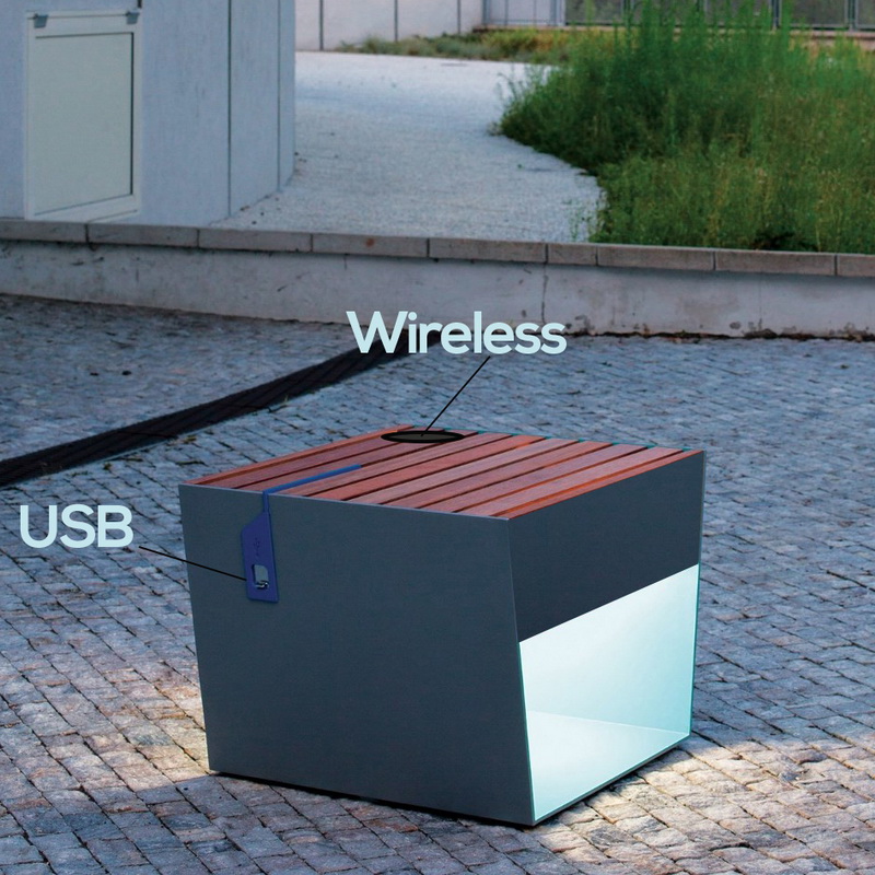 Günstige Preisvielfalt Design WiFi USB Chargring Solar Metal Box