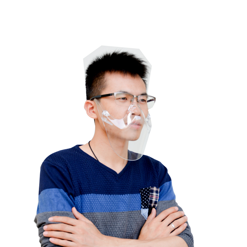 Sichtbarer Mundschutz aus Kunststoff Anti-Fog Atmungsaktive Sicherheit Mundschutzabdeckung Transparenter Mund- und Nasenschutz