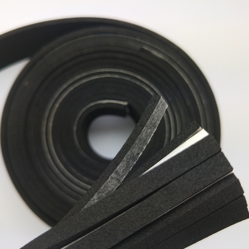 Die Fabrik liefert schwarzen EPDM-Schaum, flammhemmenden Klebstoffschaum, stoßdämpfenden und dichtenden Schaum kann gestanzt werden