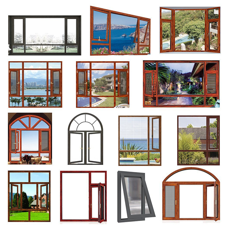 New Design High Quality Low Cost Aluminium Windows Modern Aluminium Profile Factory Price Window New Sound Insulation Photo Design Aluminium Designs Frame Casement and Door Aluminium Price Window
