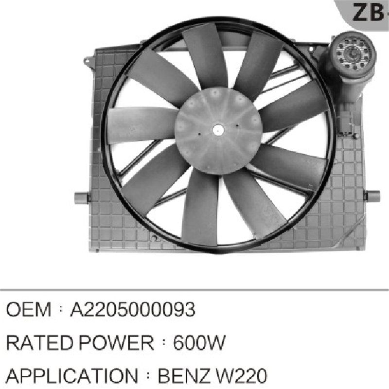 MERCEDES BENZ COOLING FAN A2205000093