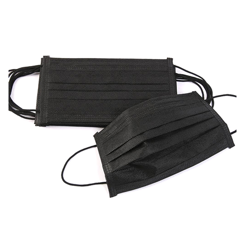 3-Schicht-Gesichtsmaske, Einweg-Maske, HD-01Black-3bblack