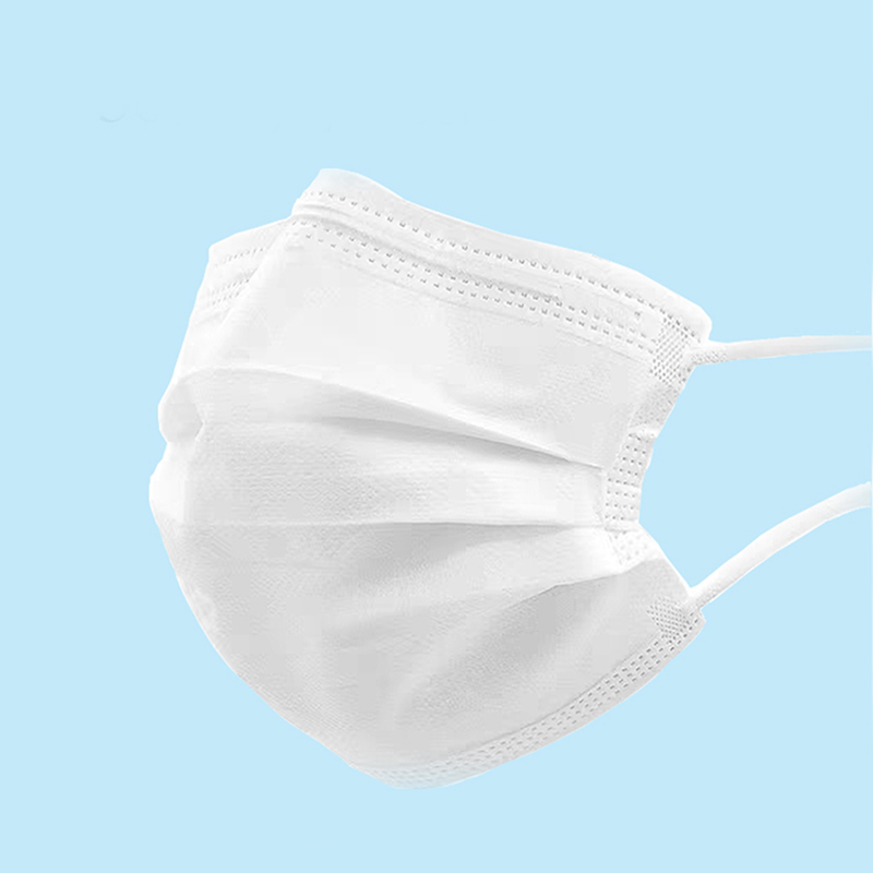 3-polige Gesichtsmaske, Einweg-Maske, HD-01White